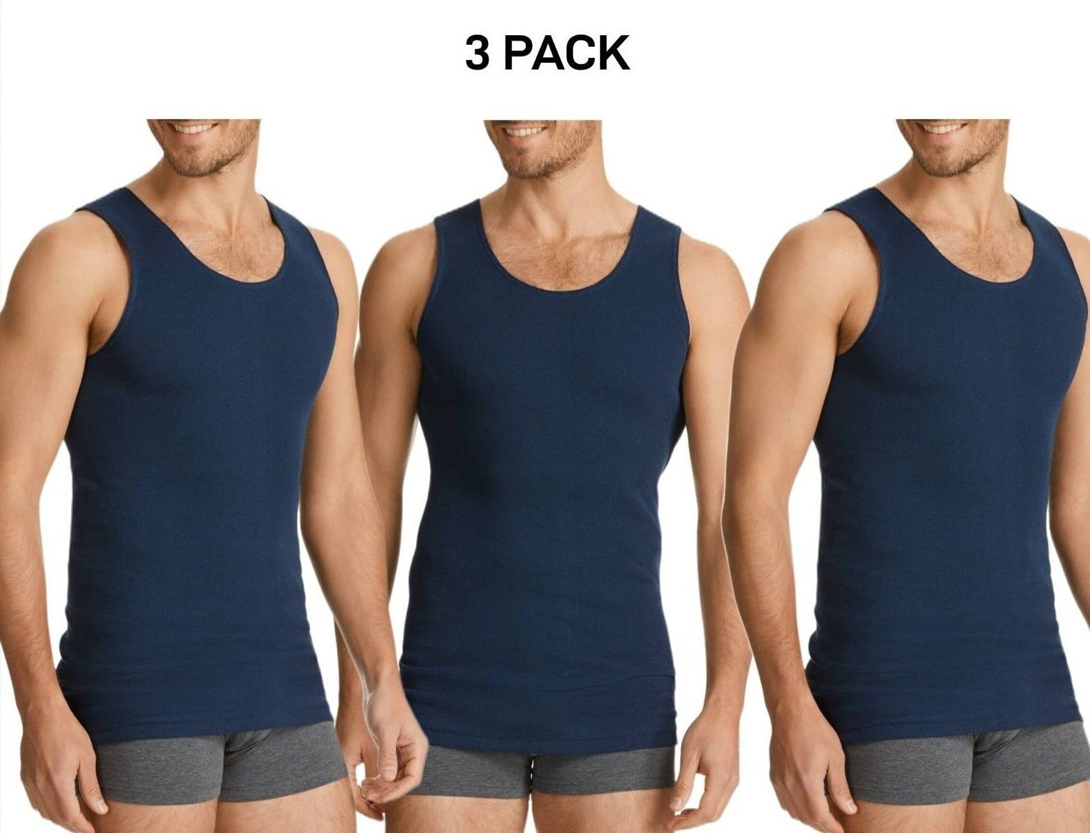 Bonds Mens Chesty Singlets Cotton Side Seamfree Comfortable Fit 3 Pack M757O