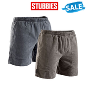 SALE Stubbies Ruggers Pigment Dyed Elastic Short Drawcord Larger Sizes SE420L
