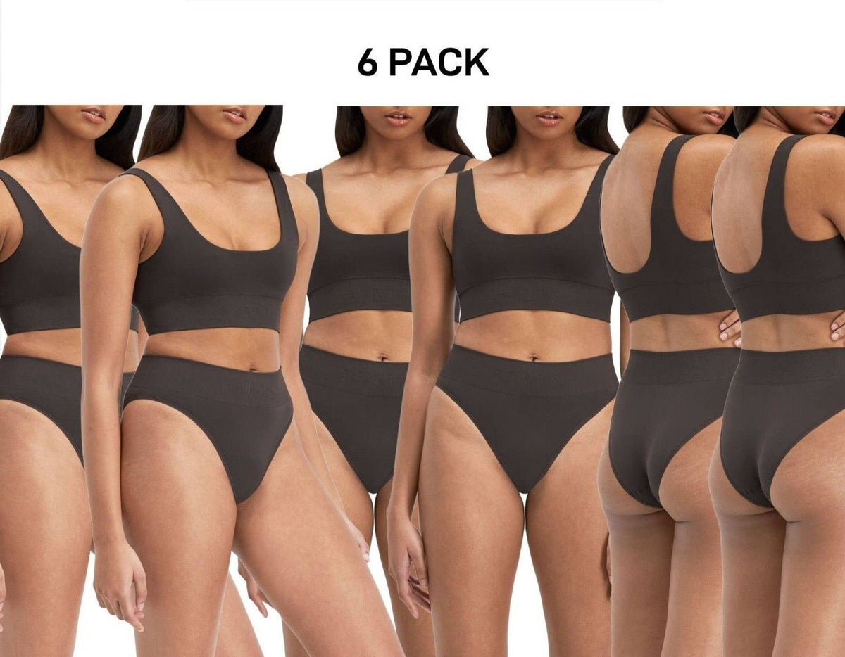Bonds Womens Bases String Bikini Seamless Soft & Stretch Hi Waist 6 Pack WT4R