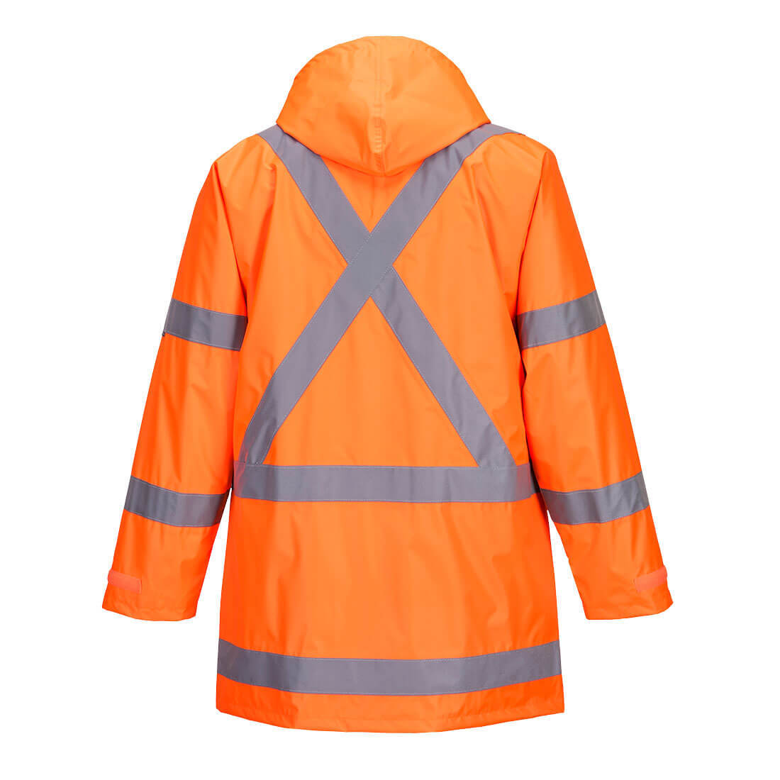 Portwest TTMC-W17 X-Back Rain Jacket 2 Tone Reflective Tape Work Safety TM610