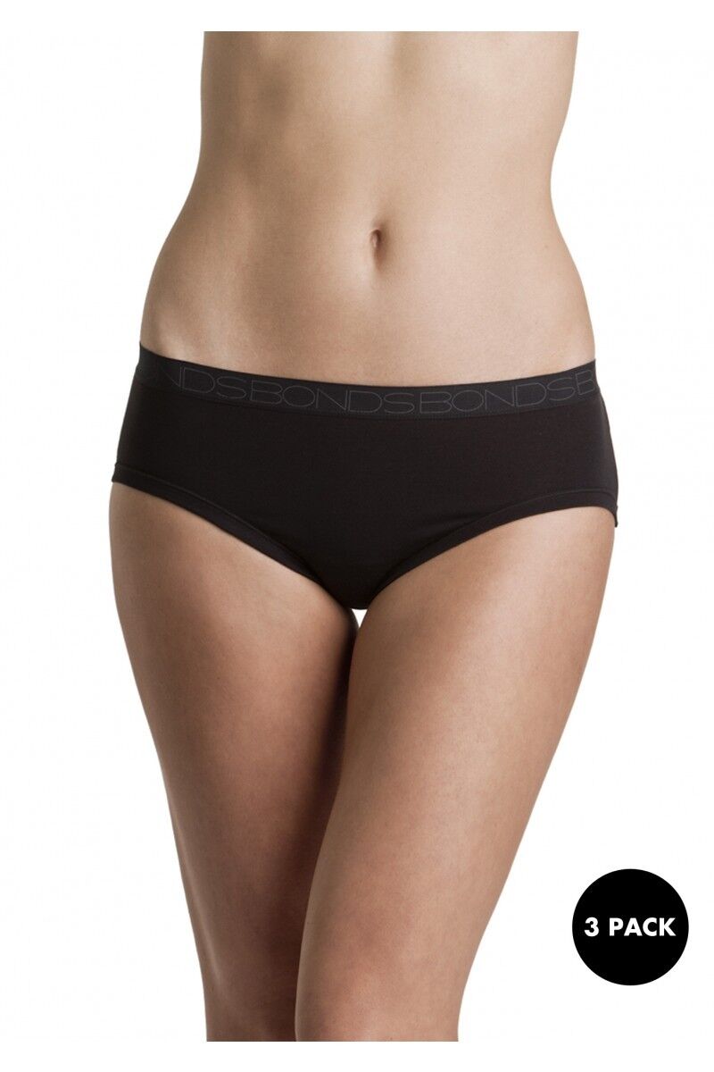 Womens Bonds Sexy These Bonds Cotton Midi Briefs Cottontails 3 Pack Undies WY5PA