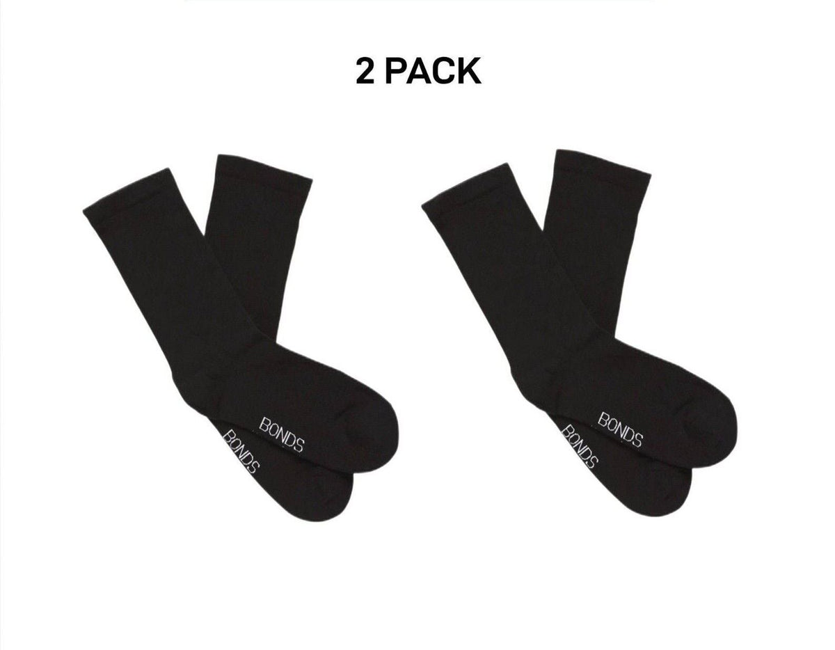 Bonds Womens Very Comfy Fine Sock Smooth toe Seams Cushioned Sole 2 Pack LYXQ2N