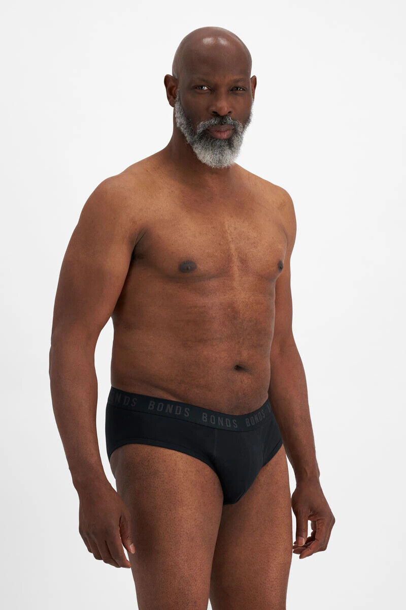 Bonds Mens Damn Dry Brief Protects Light Leaks and Sweats Anti Odour 6 Pack MWHV