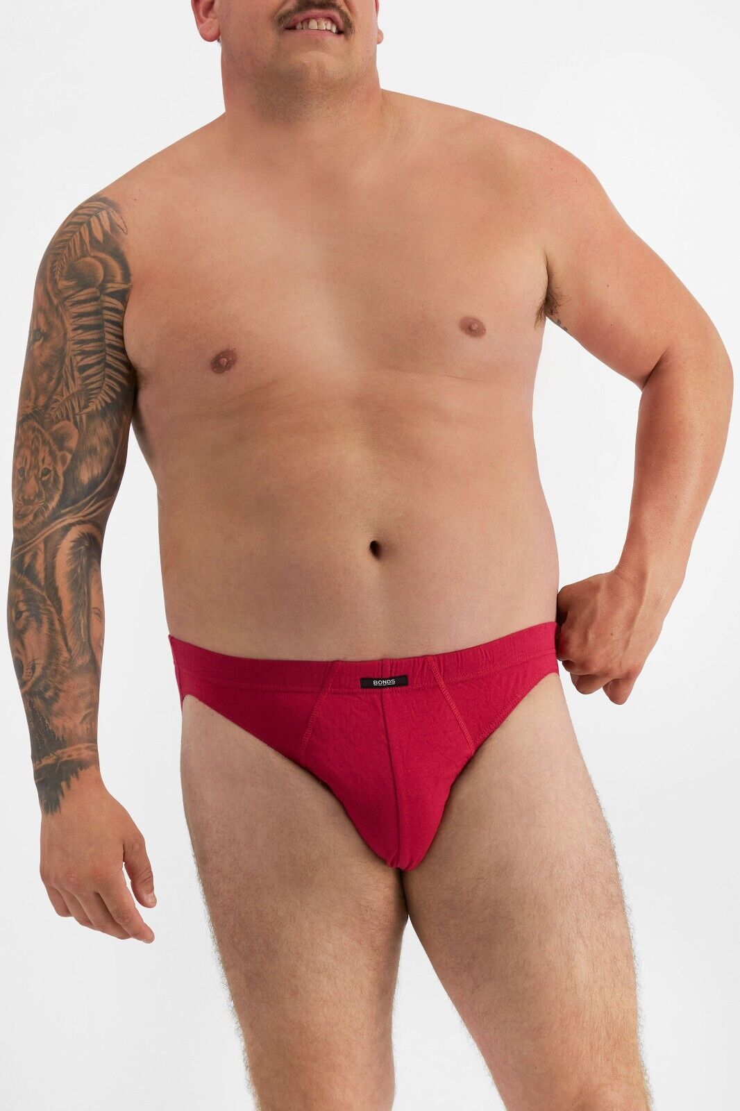 Bonds Mens Action Briefs Underwear Soft Cotton & Encased Elastic 5 Pack M8OS5I