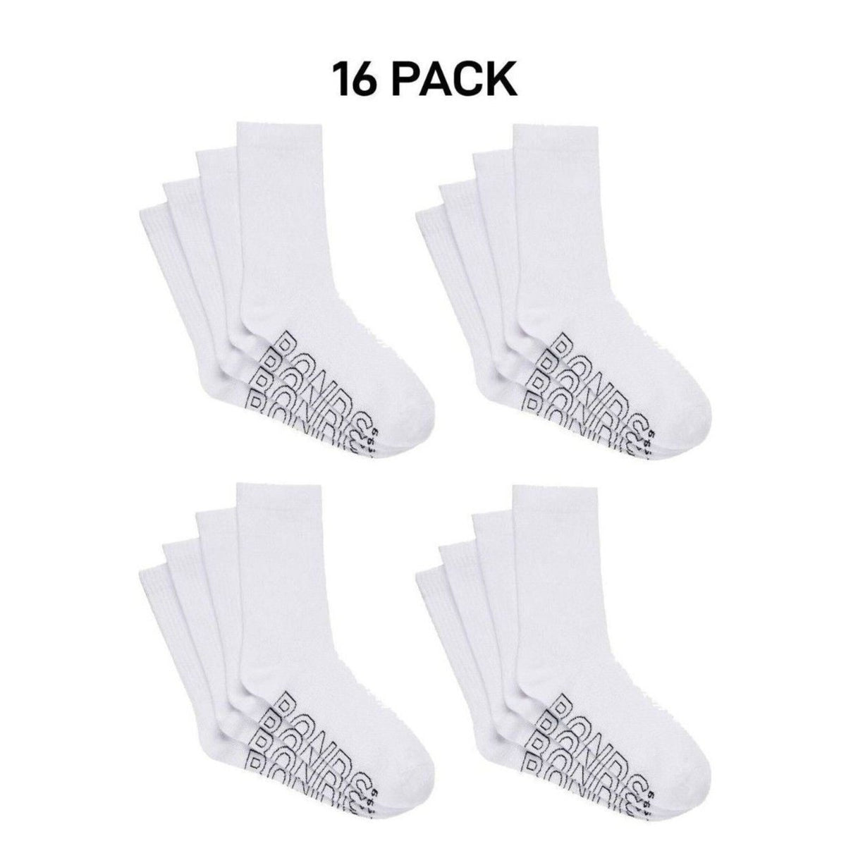 Bonds Mens Logo Lightweight Crew Cooling Zone Stay Put Fit Socks 12 Pack SXMY4N