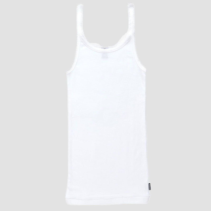 Bonds Girls Teena Singlet Super Soft Cotton Rib Wide Shoulders Top 2 Pack UYXP1B