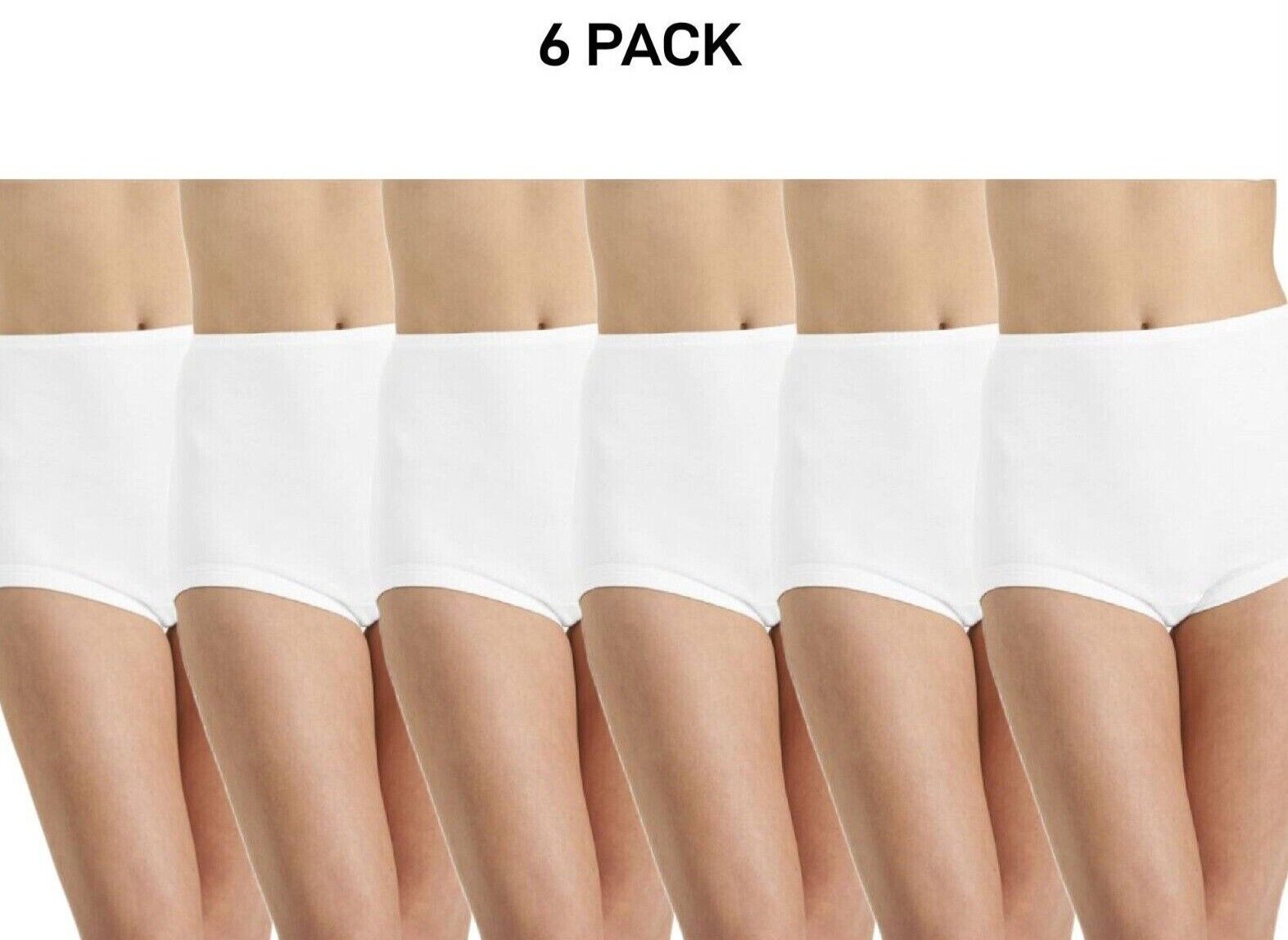 Bonds Womens Cottontails Full Brief Soft Comfortable Leg Band 6 Pack W0M5B