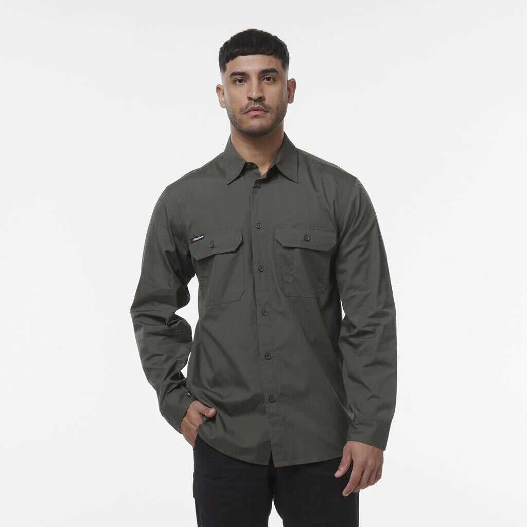 KINGGEE Mens Workcool Breathable Vented Lightweight Closed Front Shirt K14033-Collins Clothing Co