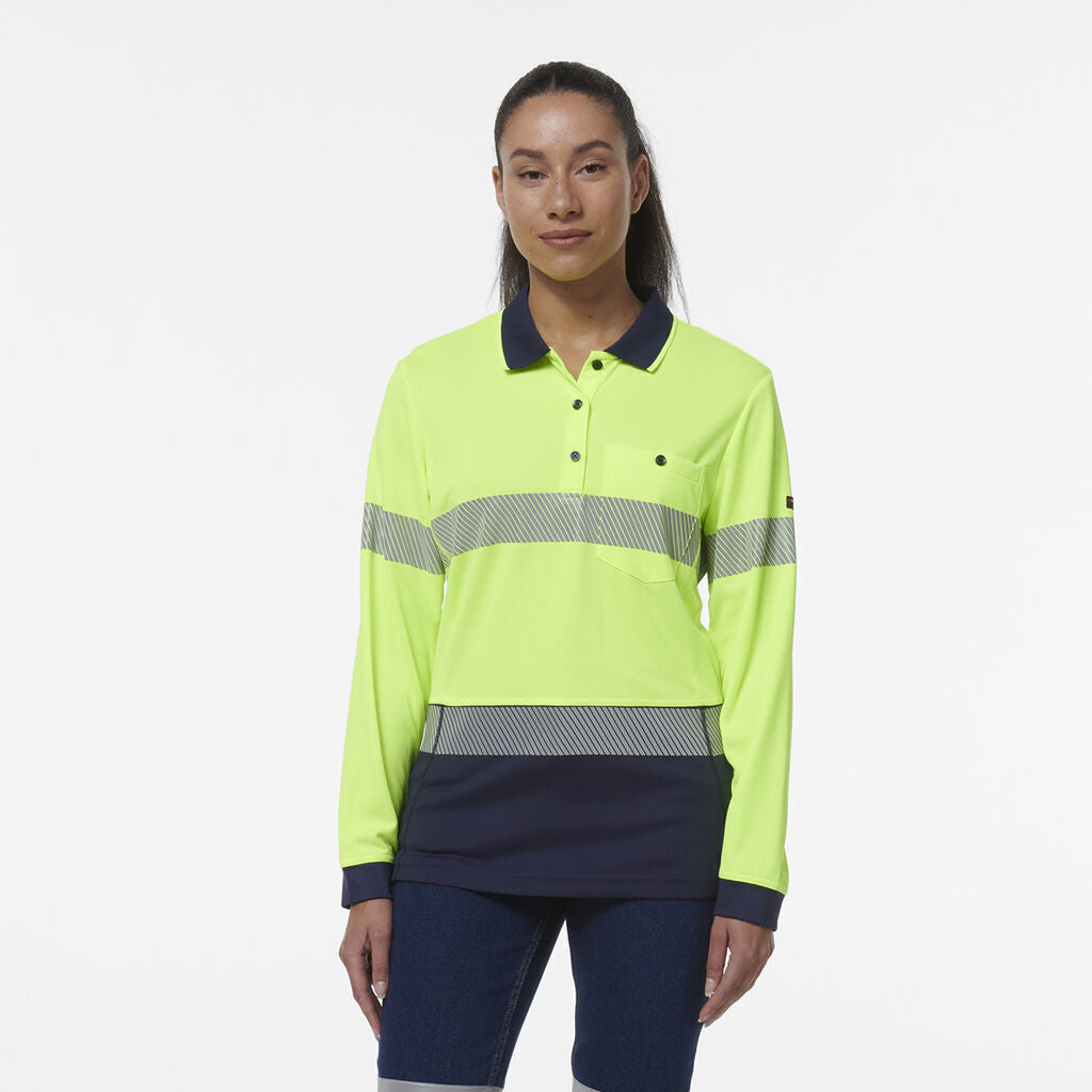 KingGee Womens Workcool Hyperfreeze Spliced With Segmented Tape K44223-Collins Clothing Co