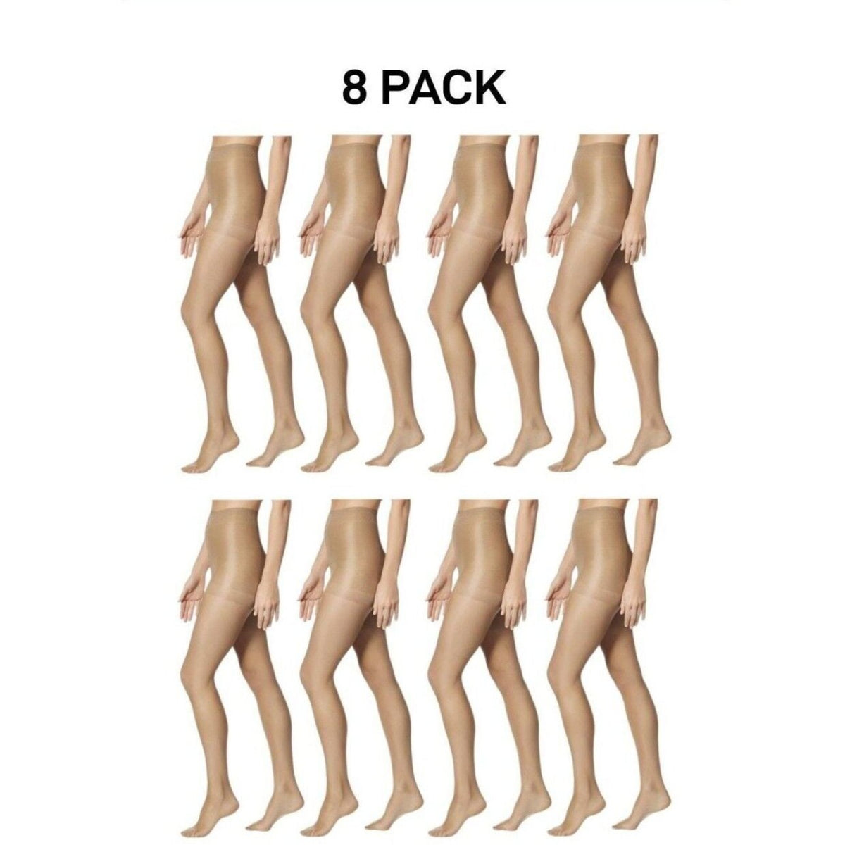 Bonds Womens Sheer Slimming Tights Smoothing Brief to Slim 8 Pack L79605