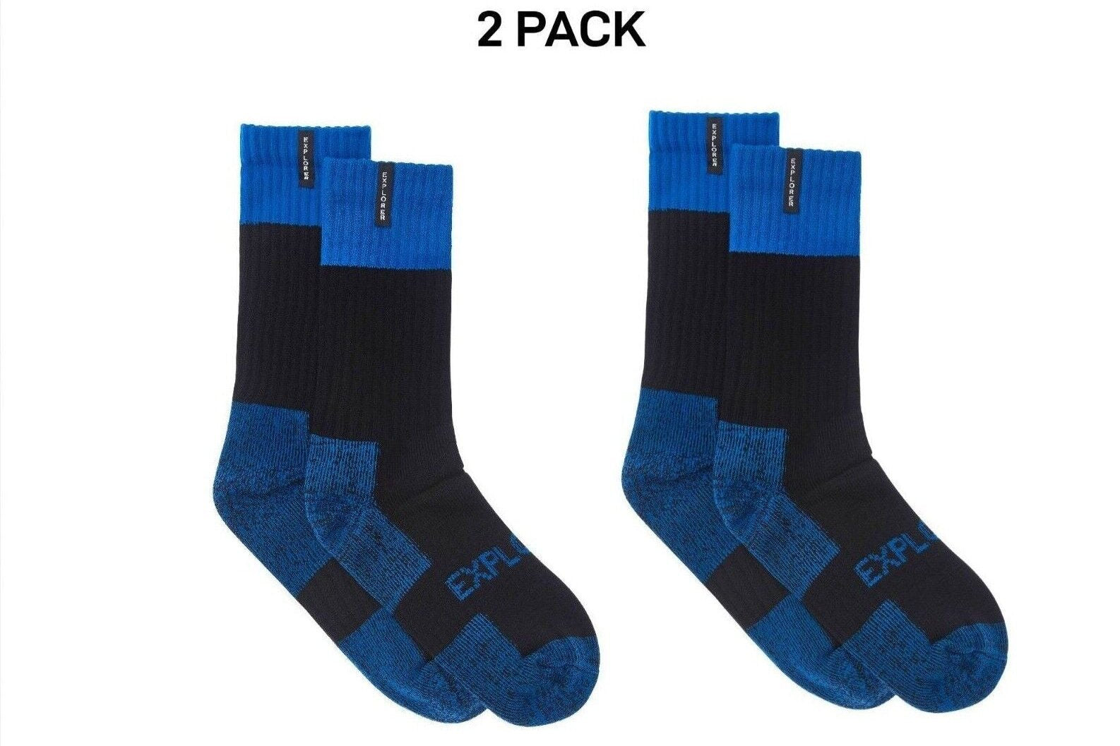 Bonds Mens Explorer Tough Work Durable Dual Layer Cotton 2 Pack SYNJ2W