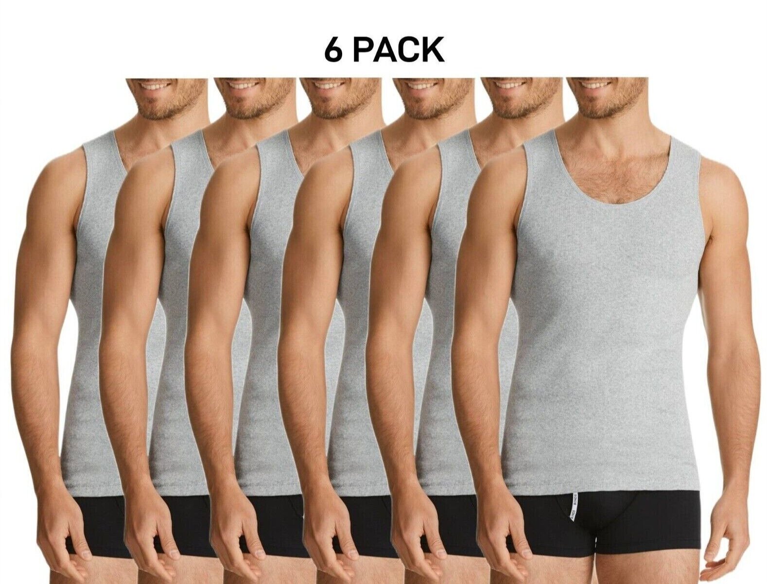 Bonds Mens Chesty Singlets Cotton Side Seamfree Comfortable Fit 6 Pack M757O
