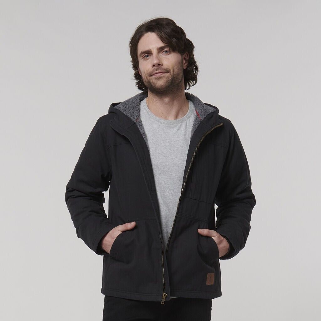 WINTER SALE! Hard Yakka Mens Heritage Hooded Pocket Insulated Zip Jacket Y06744