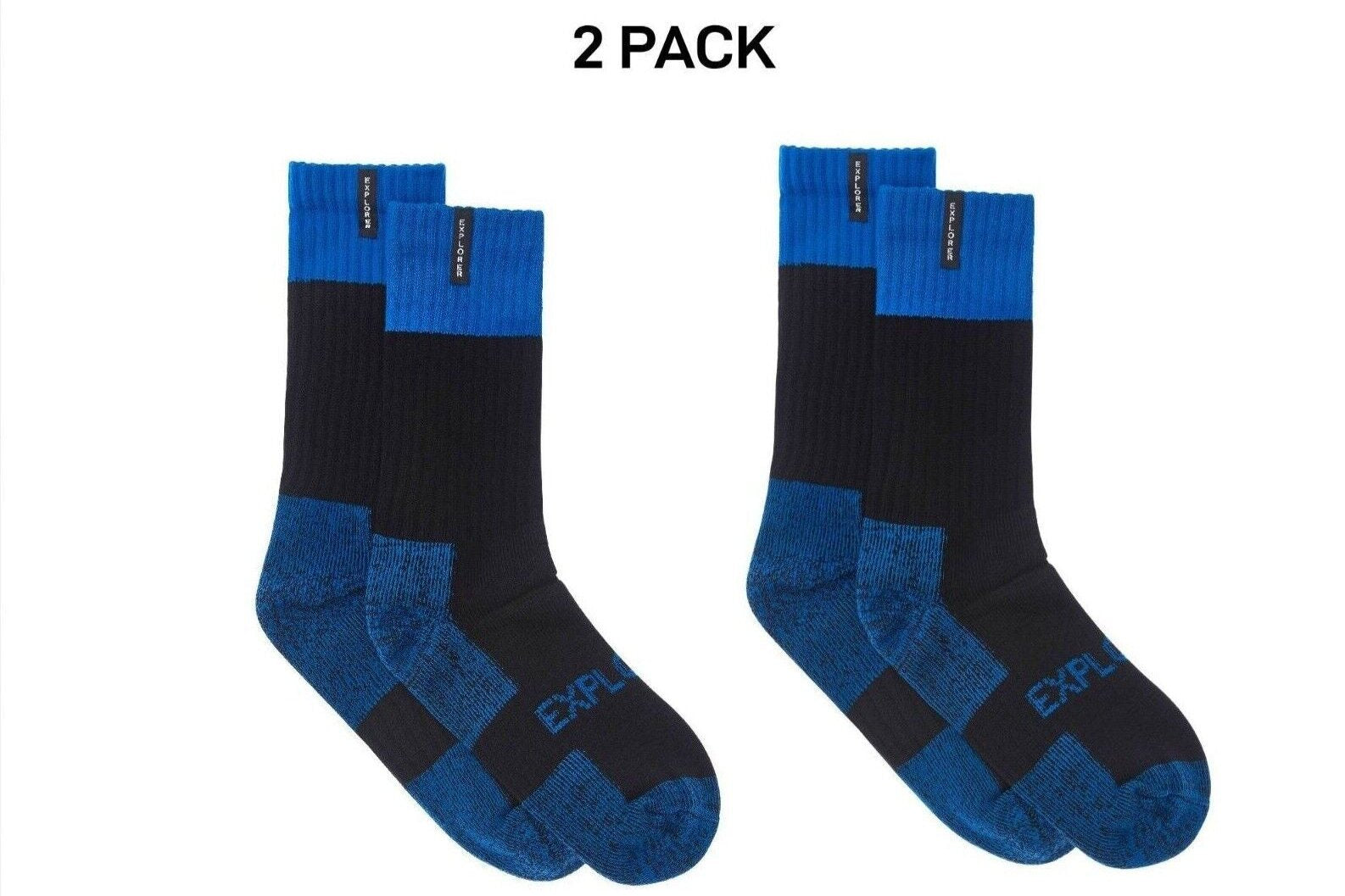 Bonds Mens Explorer Tough Work Durable Dual Layer Cotton 2 Pack SYNJ2W