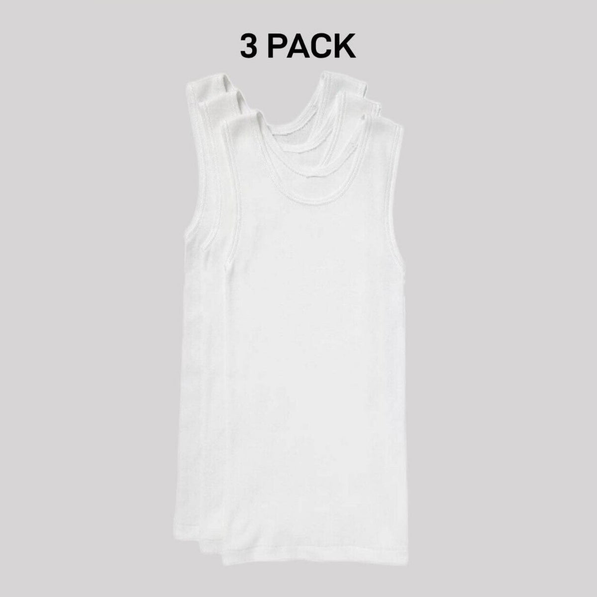Bonds Boys New Chesty Vest Cotton Singlet Soft Comfort Cotton 3 Pack UYG33A