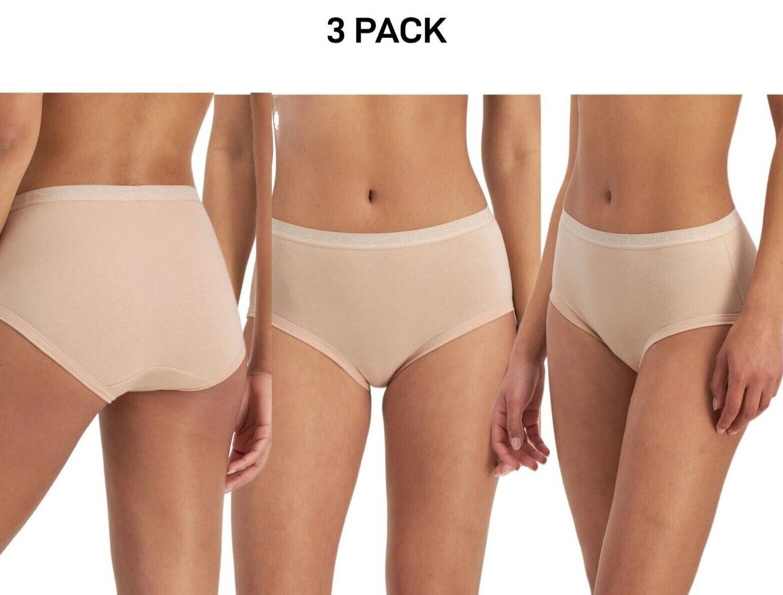 Bonds Womens Cottontails Full Brief Lightweight Soft Cotton 3 Pack WY5NA