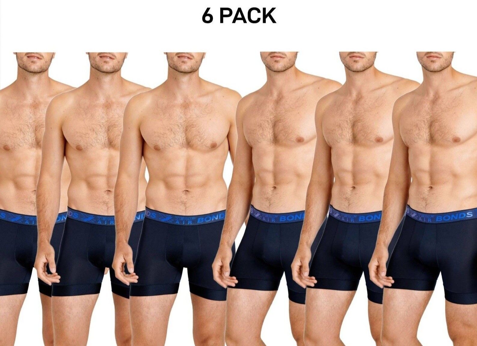 Bonds Mens X-Temp Air Trunk Activemesh Panels Promote Airflow Undies 6 Pack MX4R