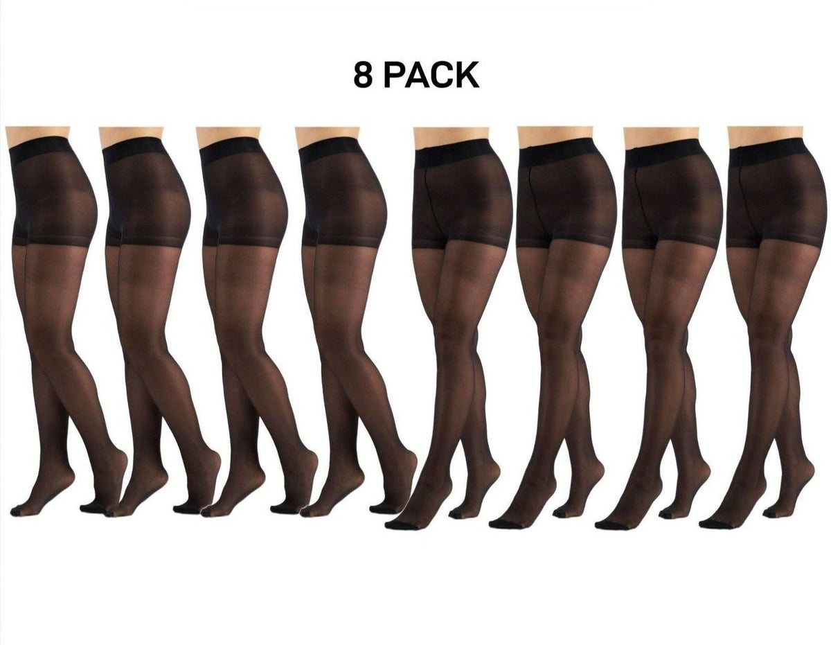 Bonds Womens Sheer Slimming Tights Comfortable Top Waistband 8 Pack L79570