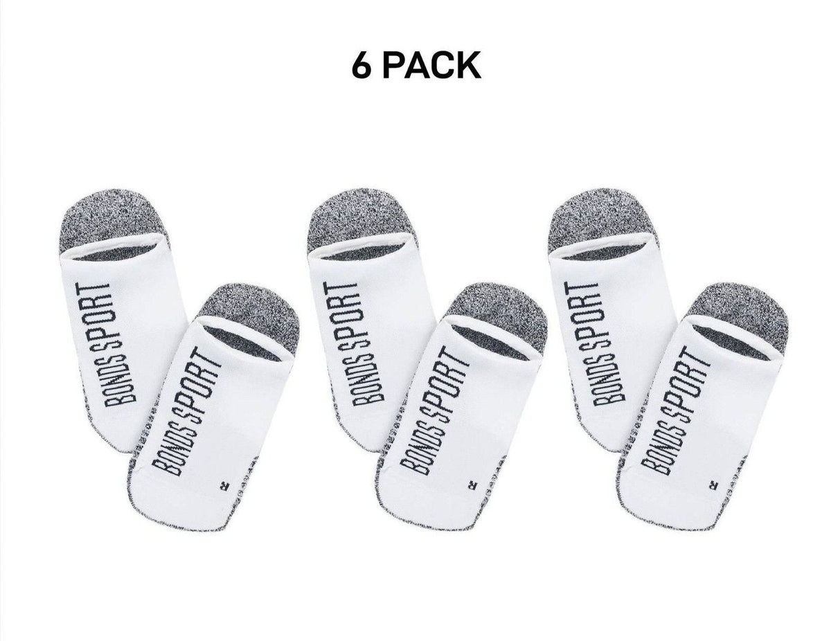 Bonds Womens Sport Tech No Show Socks Absorbing Cushioned Sole 6 Pack LYBL2N
