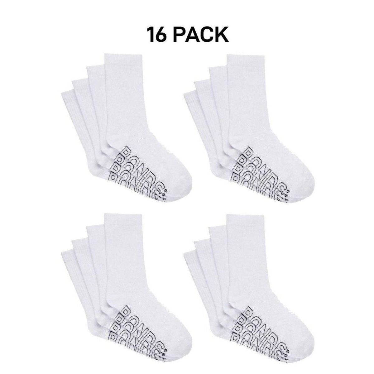 Bonds Mens Logo Lightweight Crew Cooling Zone Stay Put Fit Socks 16 Pack SXMY4N