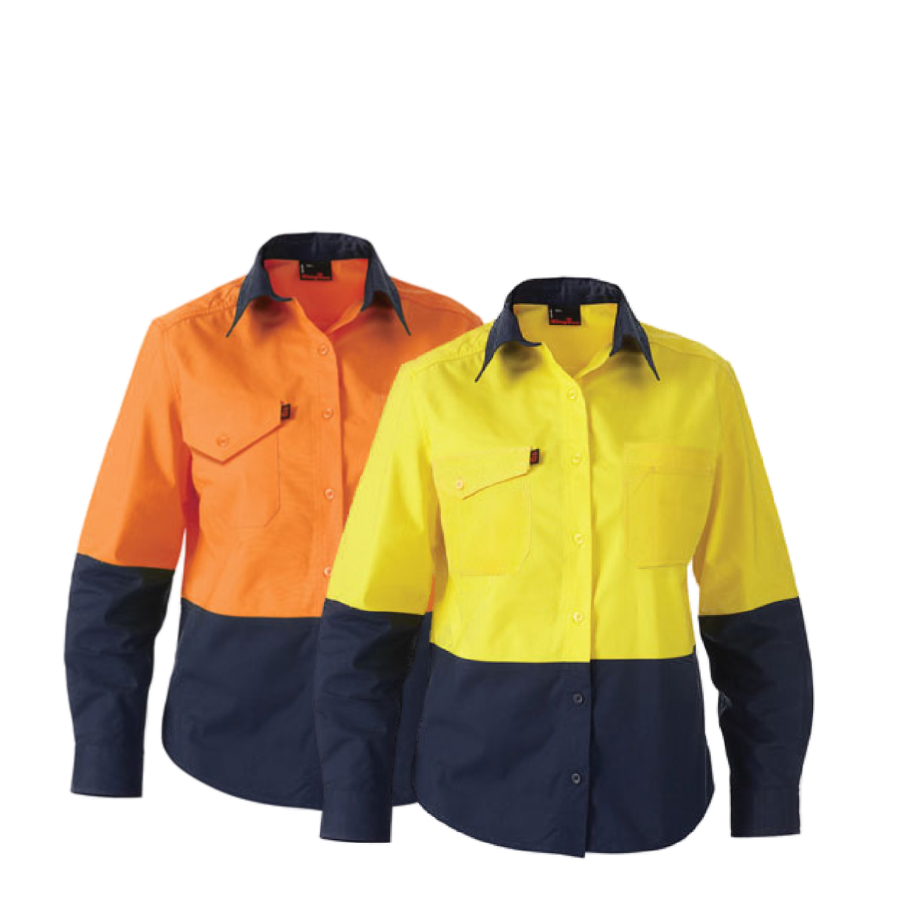 KingGee WorkCool 2 Womens Hi Vis Spliced Shirt L/S Lightweight Cotton K44543-Collins Clothing Co