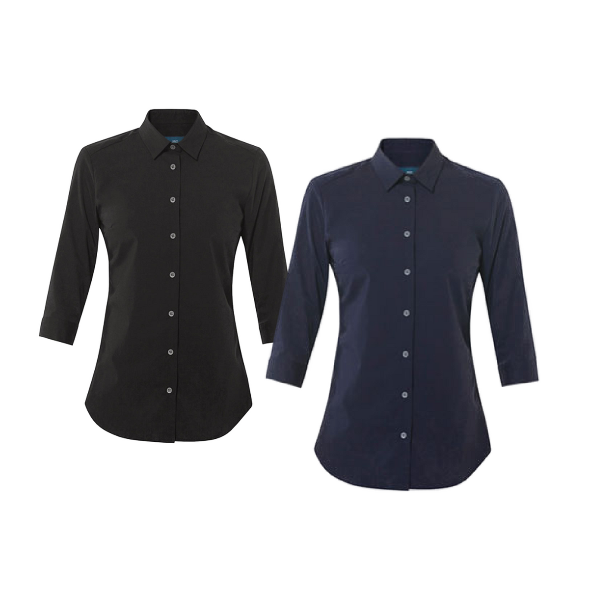 NNT Womens Stretch Cotton Blend 3/5 Sleeve Madem Formal Shirt Business CATU2L-Collins Clothing Co