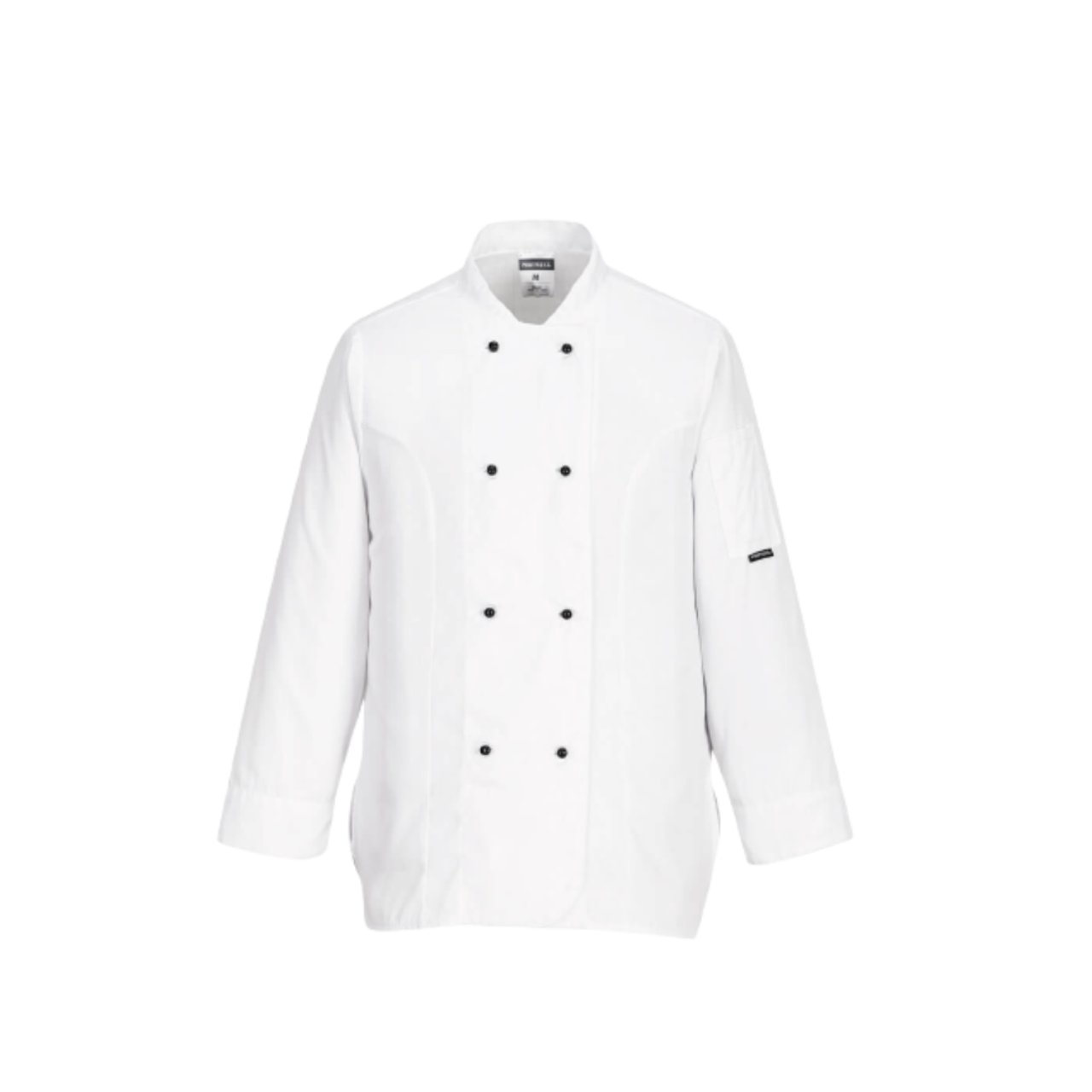 Portwest Rachel Ladies Chefs Jacket L/S White Mesh Air Long Sleeve Pocket C837-Collins Clothing Co