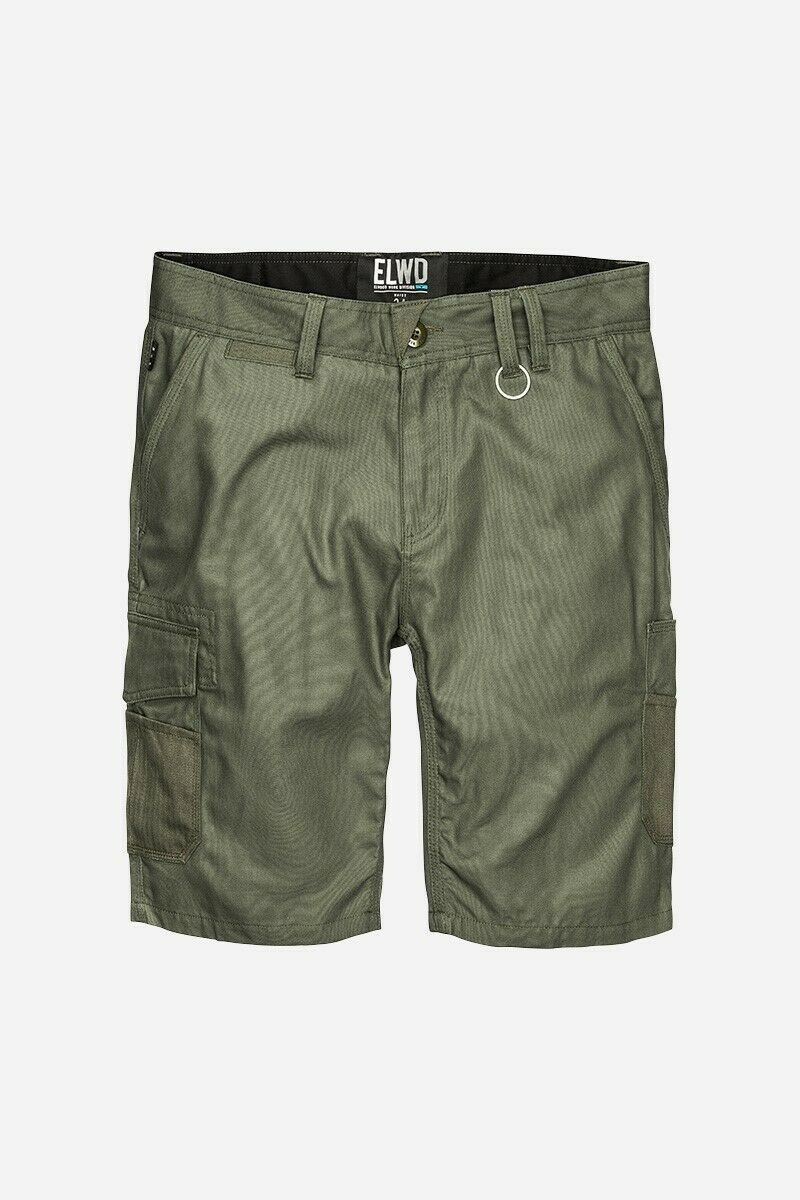 Mens Elwood Work Utility Shorts Canvas Cargo Phone Pocket Tough Tradie EWD201-Collins Clothing Co