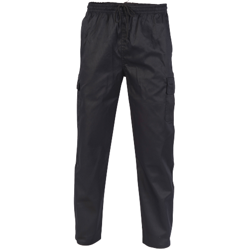 DNC Workwear Mens Drawstring Poly Cotton Cargo Pants Work Tough Casual 1506-Collins Clothing Co