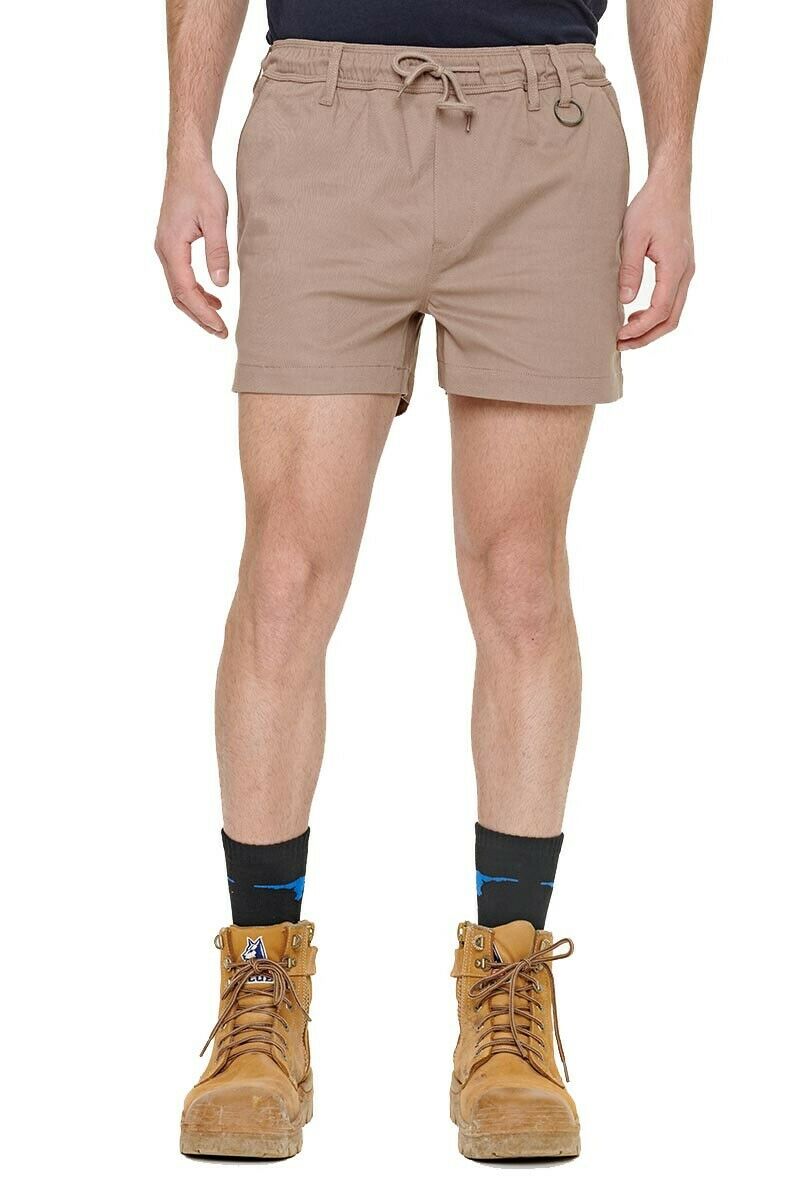 Elwood Mens Elastic Basic Short Summer Stretch Comfortable Workwear EWD206-Collins Clothing Co
