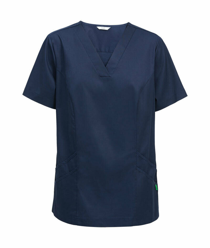 NNT Womens Nightingale V-Neck Classic Nurse Scrub Top Hip Pocket Workwear CATU5F-Collins Clothing Co