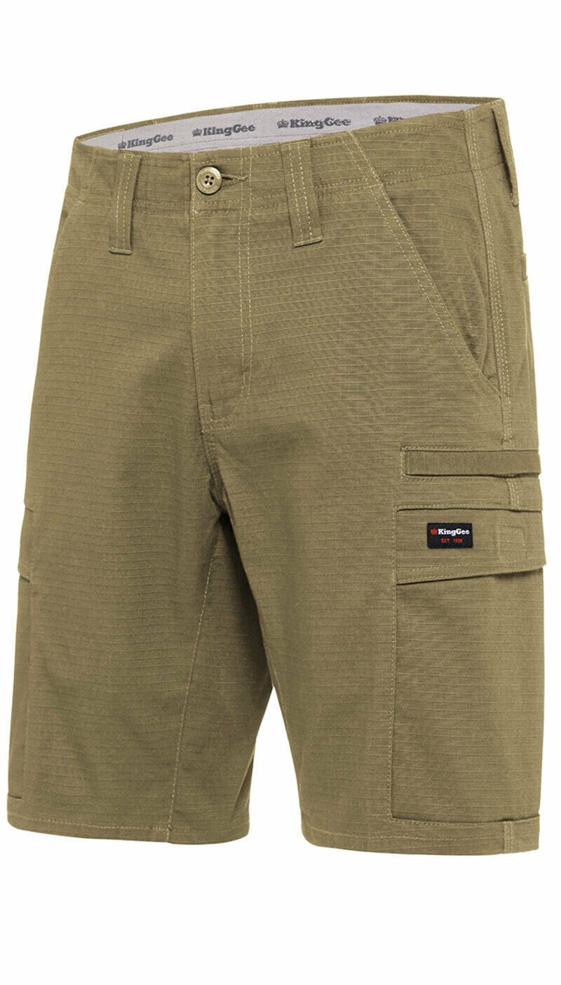 KingGee Mens Workcool Pro Shorts Comfort Stretch Work Cargo Tough Ripstop K17006-Collins Clothing Co