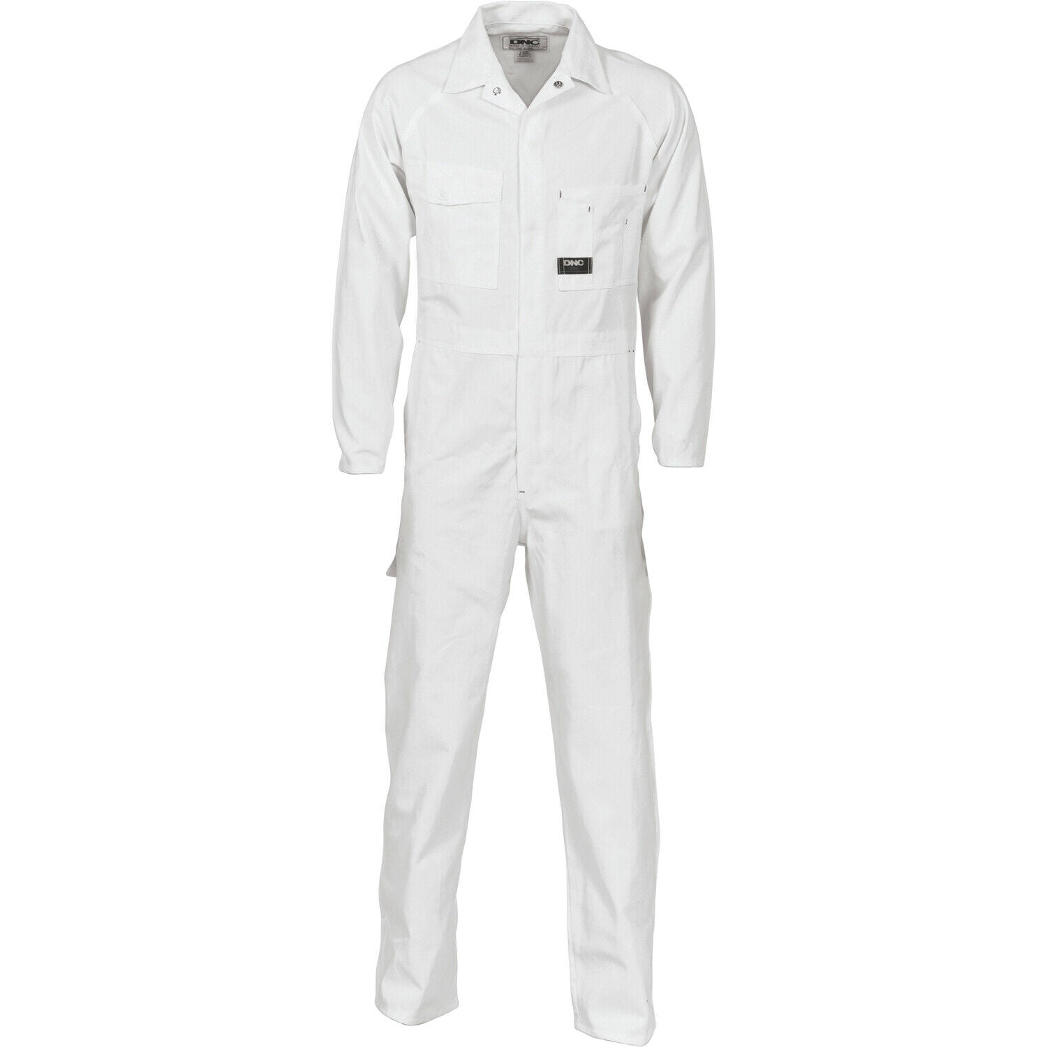 DNC Workwear Mens Cotton Drill Coverall Hi Vis Work Safety Sun Protection 3101-Collins Clothing Co