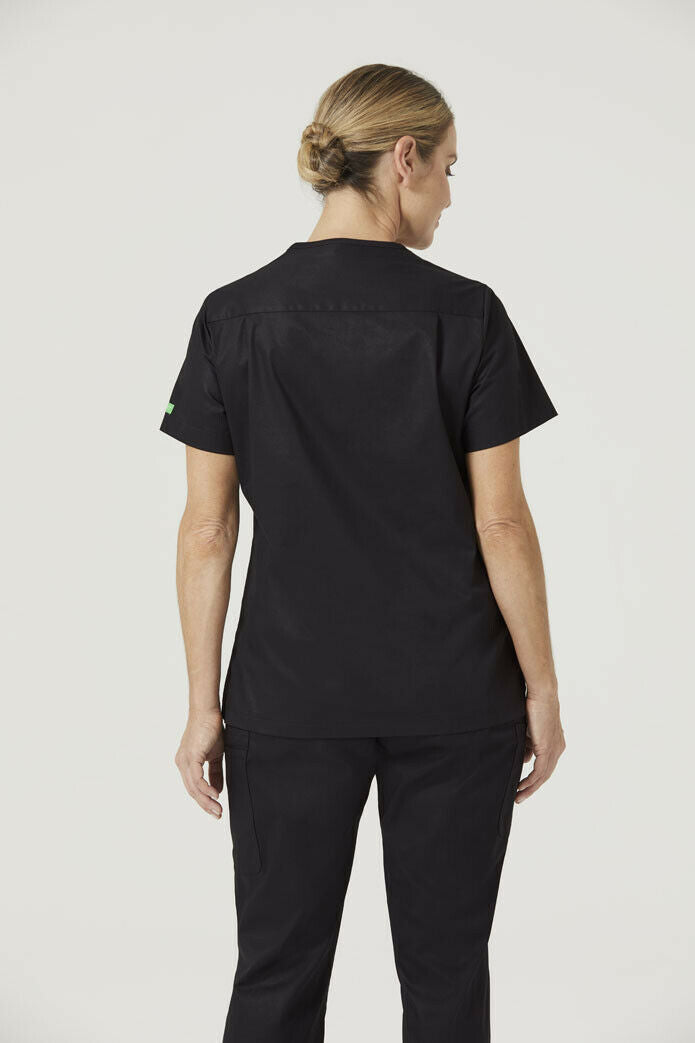 NNT Womens Nightingale V-Neck Classic Nurse Scrub Top Hip Pocket Workwear CATU5F-Collins Clothing Co