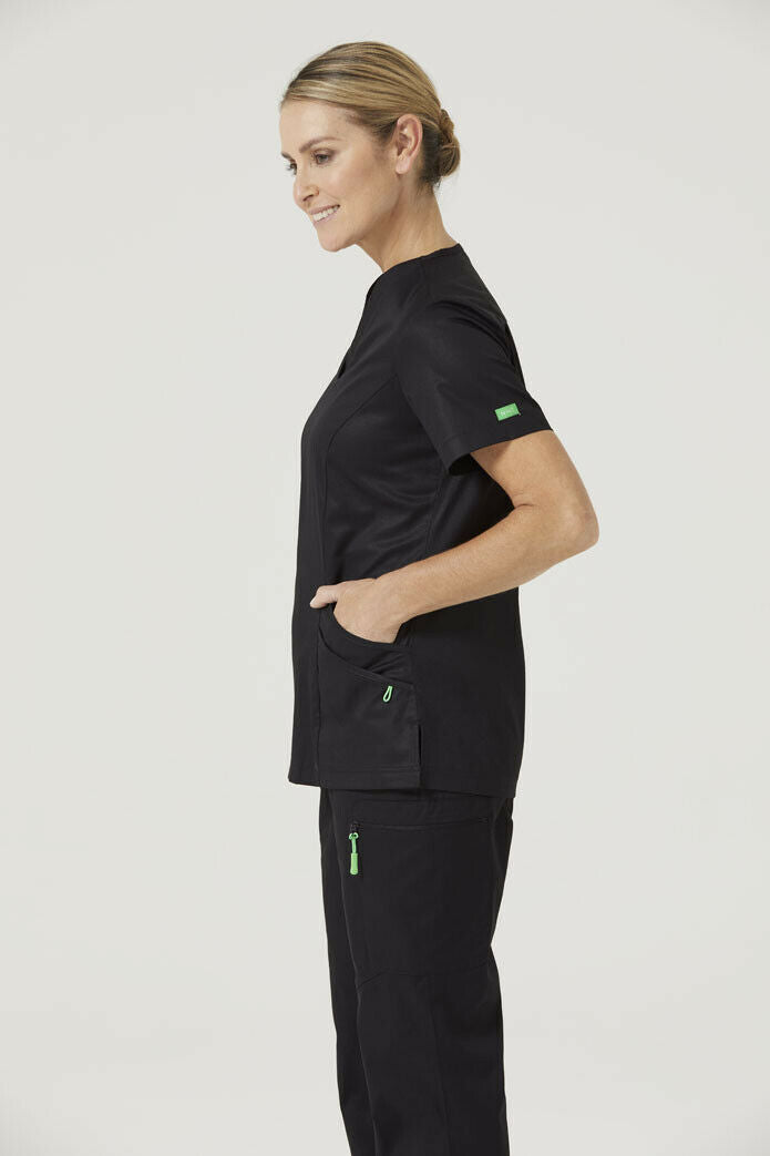 NNT Womens Nightingale V-Neck Classic Nurse Scrub Top Hip Pocket Workwear CATU5F-Collins Clothing Co