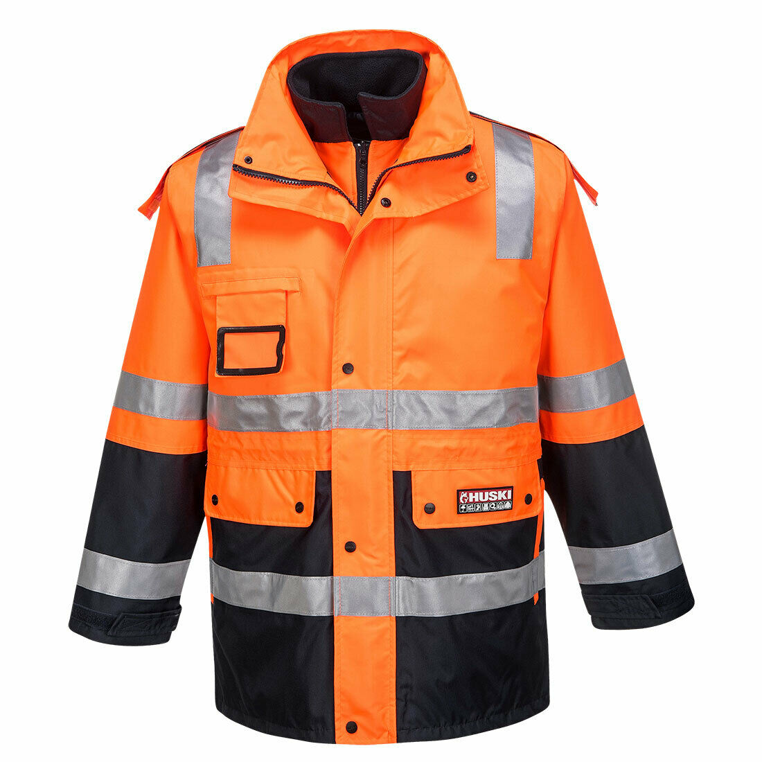 Portwest Mens Huski Chassis Jacket Softshell 2 in 1 Reflective Safety Tape K8074-Collins Clothing Co