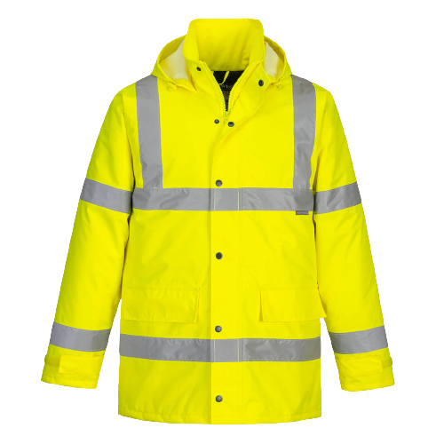 Portwest Hi-Vis Traffic Jacket 2 Tone Reflective Tape Work Safety S460-Collins Clothing Co