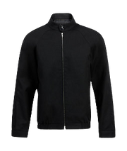 NNT Mens Polycotton Zip Front Bomber Jacket Full Zip Black Long Sleeve CATBAG-Collins Clothing Co