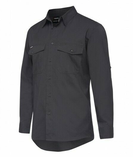 KingGee Mens Workcool 2 Shirt Long Sleeve Lightweight Breathable Workwear K14820-Collins Clothing Co