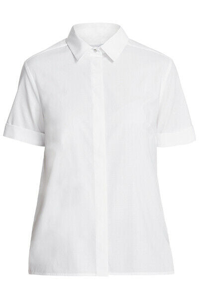 NNT Womens Stretch Cotton Blend Business Sunray Pleat Back Short Sleeve CATU62-Collins Clothing Co