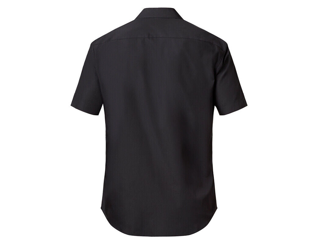 NNT Mens Business Shirt Poplin Short Sleeve Cotton Blend Formal Shirt CATJ8X-Collins Clothing Co