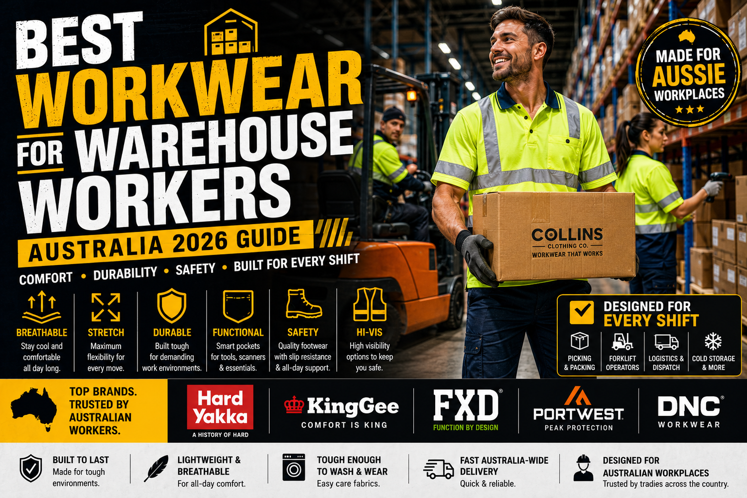 Best Workwear for Warehouse Workers in Australia (2026 Guide)