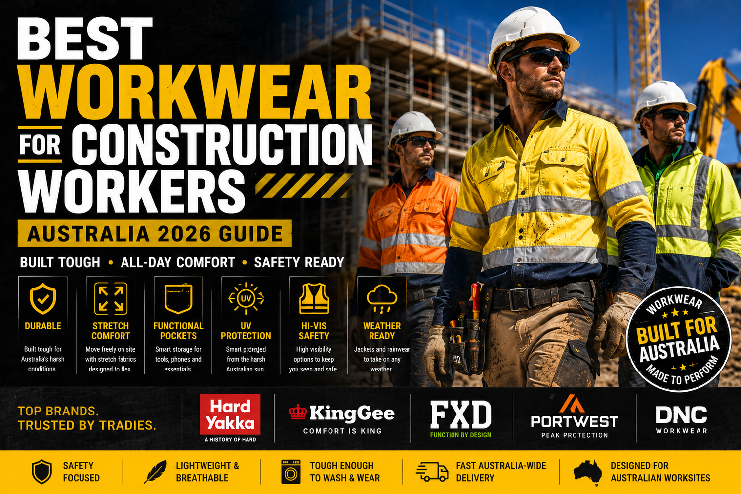 Best Workwear for Construction Workers in Australia (2026 Guide)