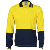 DNC 2PACKS Mens HiVis Cool-Breeze Cotton Jersey Polo Shirt SS UPF 50+ 3906