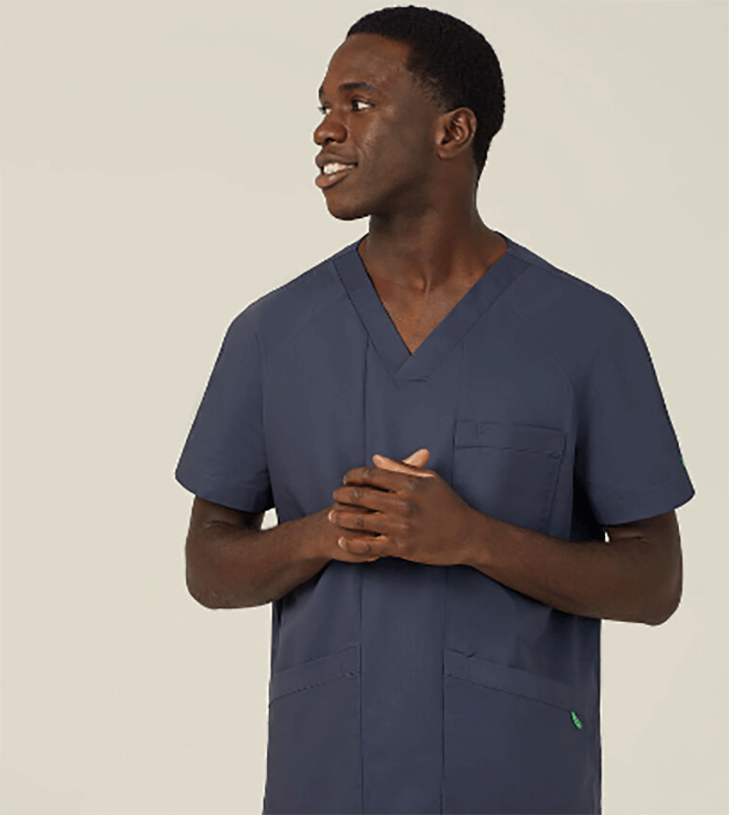 SALE NNT Uniform Mens Next Gen Anti Bacterial Carl Nurse Work Scrub Top CATRFV