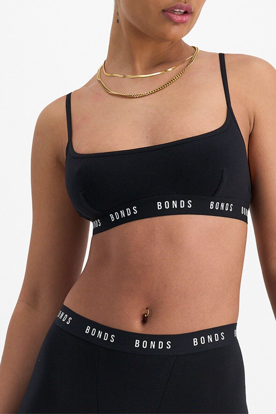 Bonds Womens icons Scoop Crop Wide Band Support and Coverage Bra YWP3
