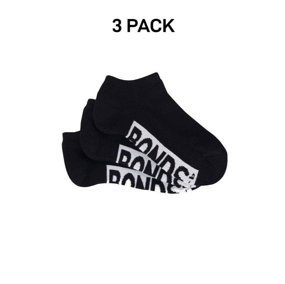 Bonds Kids Cushioned Low Cut Mesh Cooling Zone Cotton Sock 3 Pack RXVQ3N