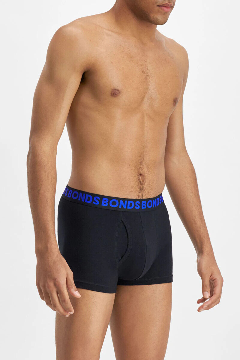 Bonds Mens Everyday Trunk Stretchable Soft Waistband Side Seam 6 Pack MWPY3A