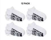 Bonds Mens Logo Cushioned Low Cut Smooth and Comfy Cotton Socks 12 Pack SXNA3N