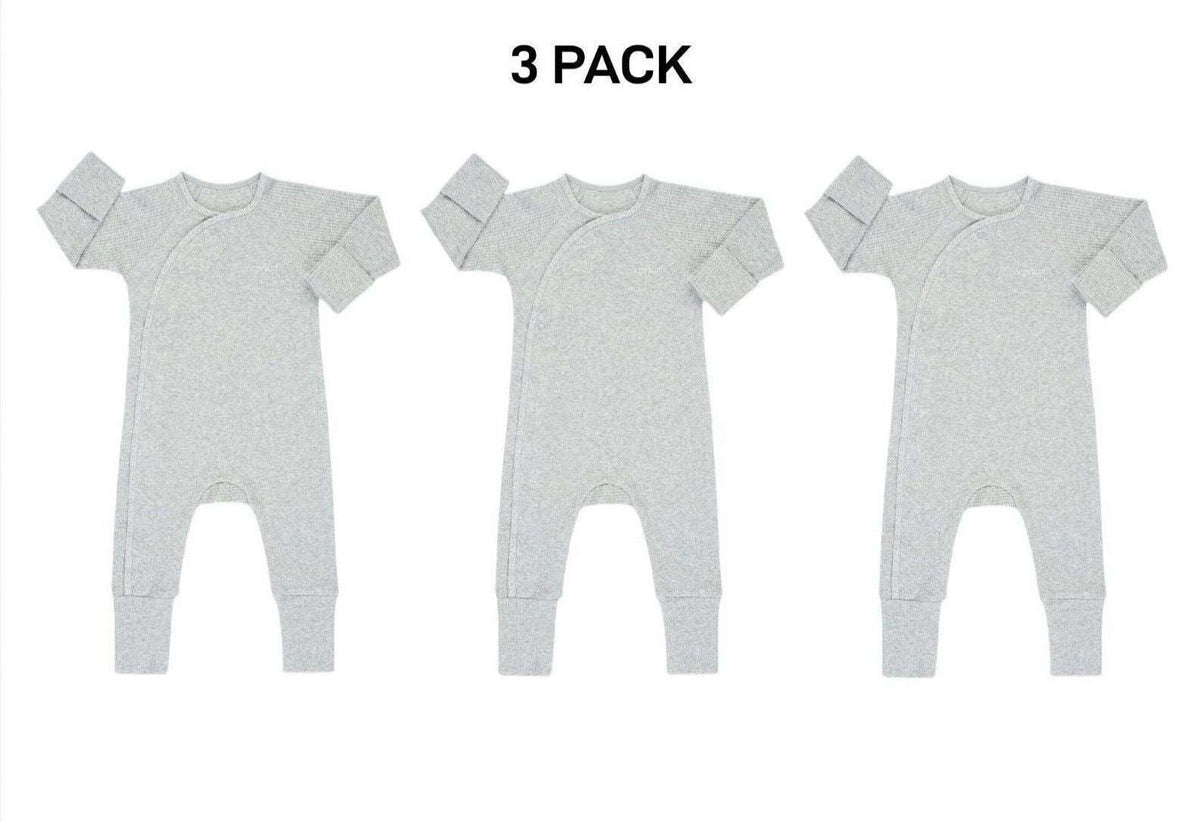 Bonds Baby Pointelle Cozysuit Branded Elastic Trim Aussie Cotton 3 Pack BXGGA